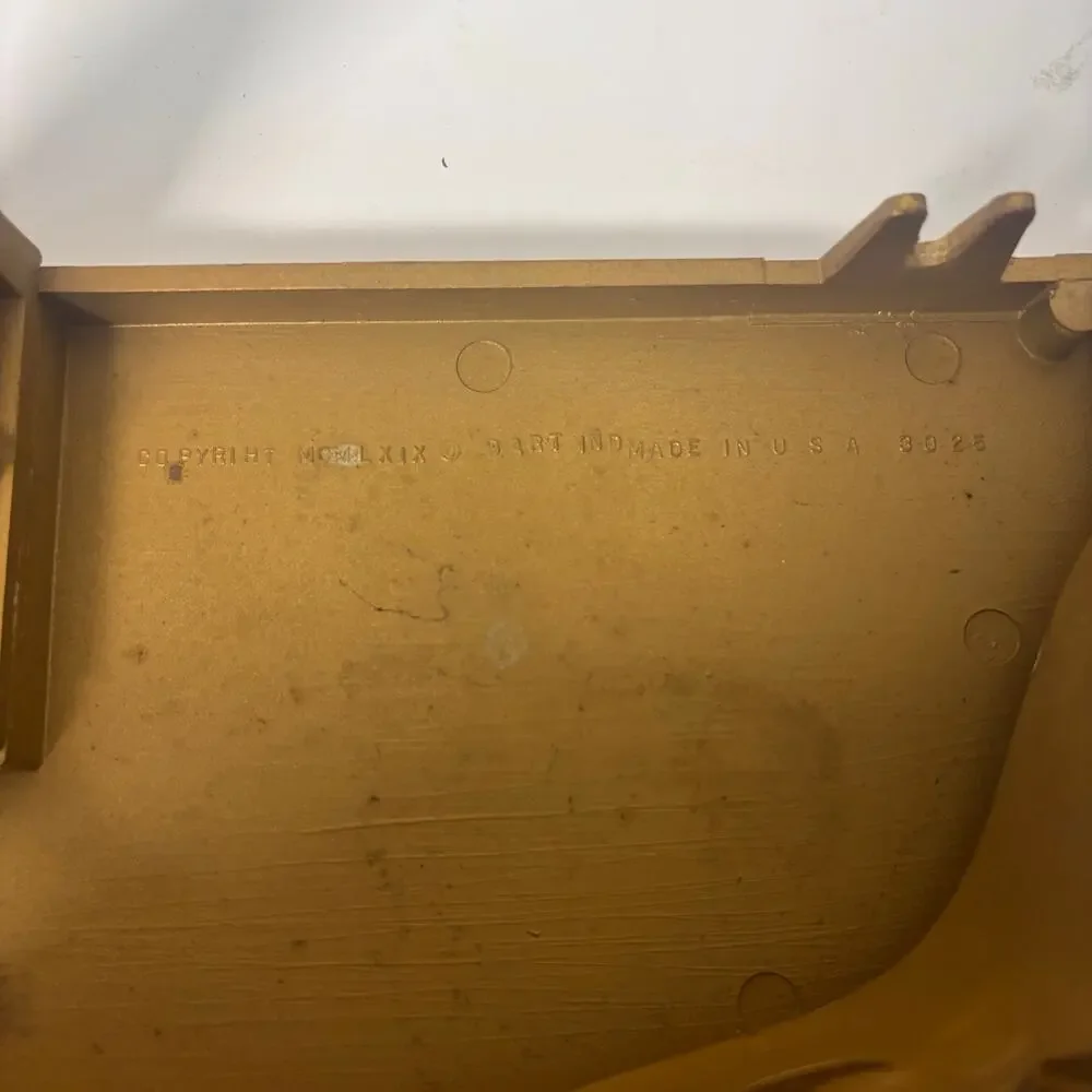 Gold Wall Shelf Vtg 1969 Dart Industries #3025 Ornate Floral Scroll 19 inches